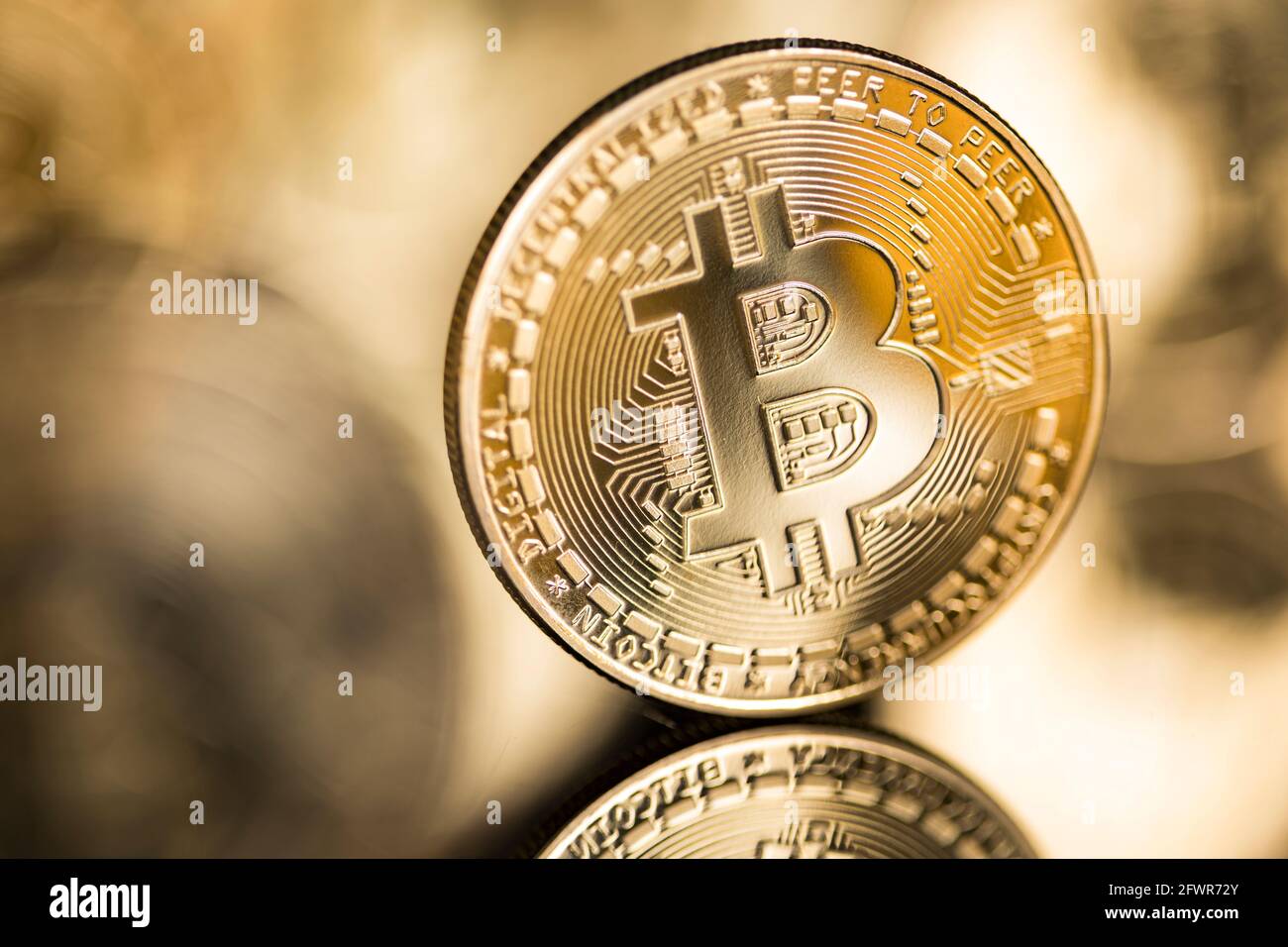 Cryptocurrency concept. Virtual currency background, Bitcoi Stock Photo -  Alamy