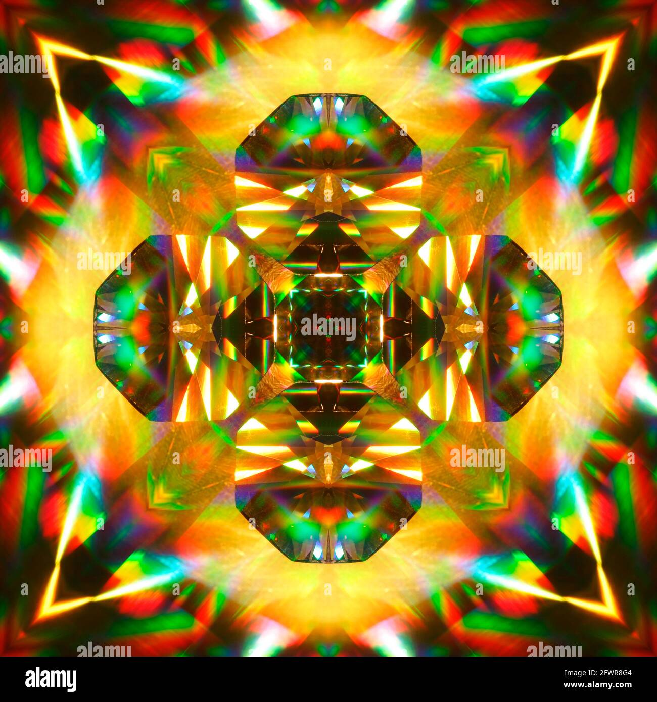 Kaleidoscope designed from a prism Stock Photo Alamy