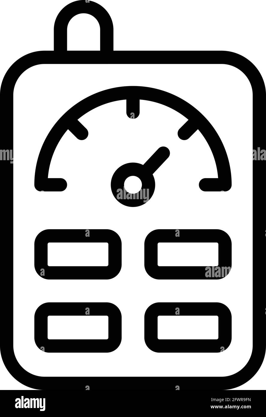 Police radar icon. Outline Police radar vector icon for web design isolated on white background Stock Vector