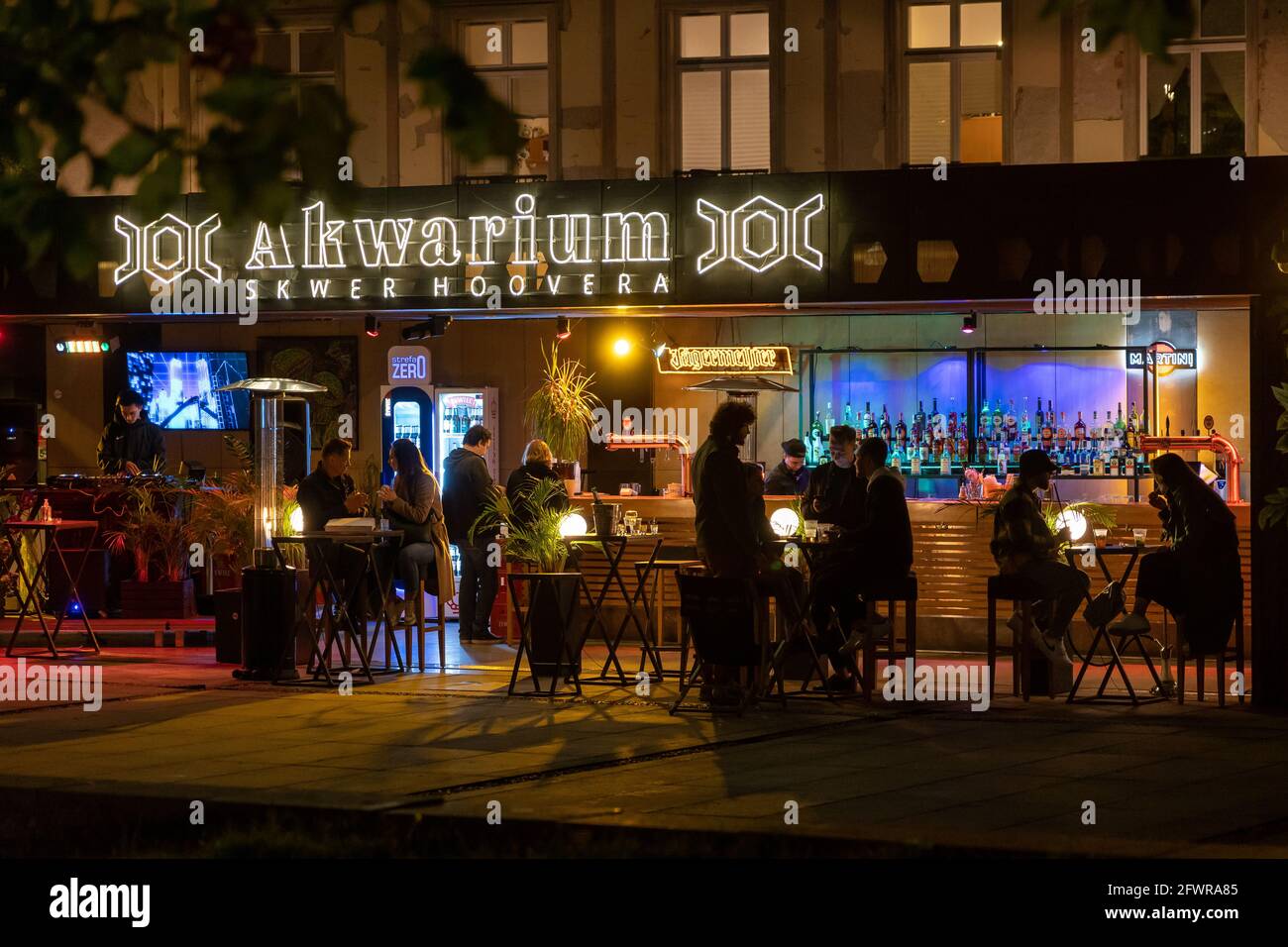 Akwarium Jazz Club Warsaw Stock Photo