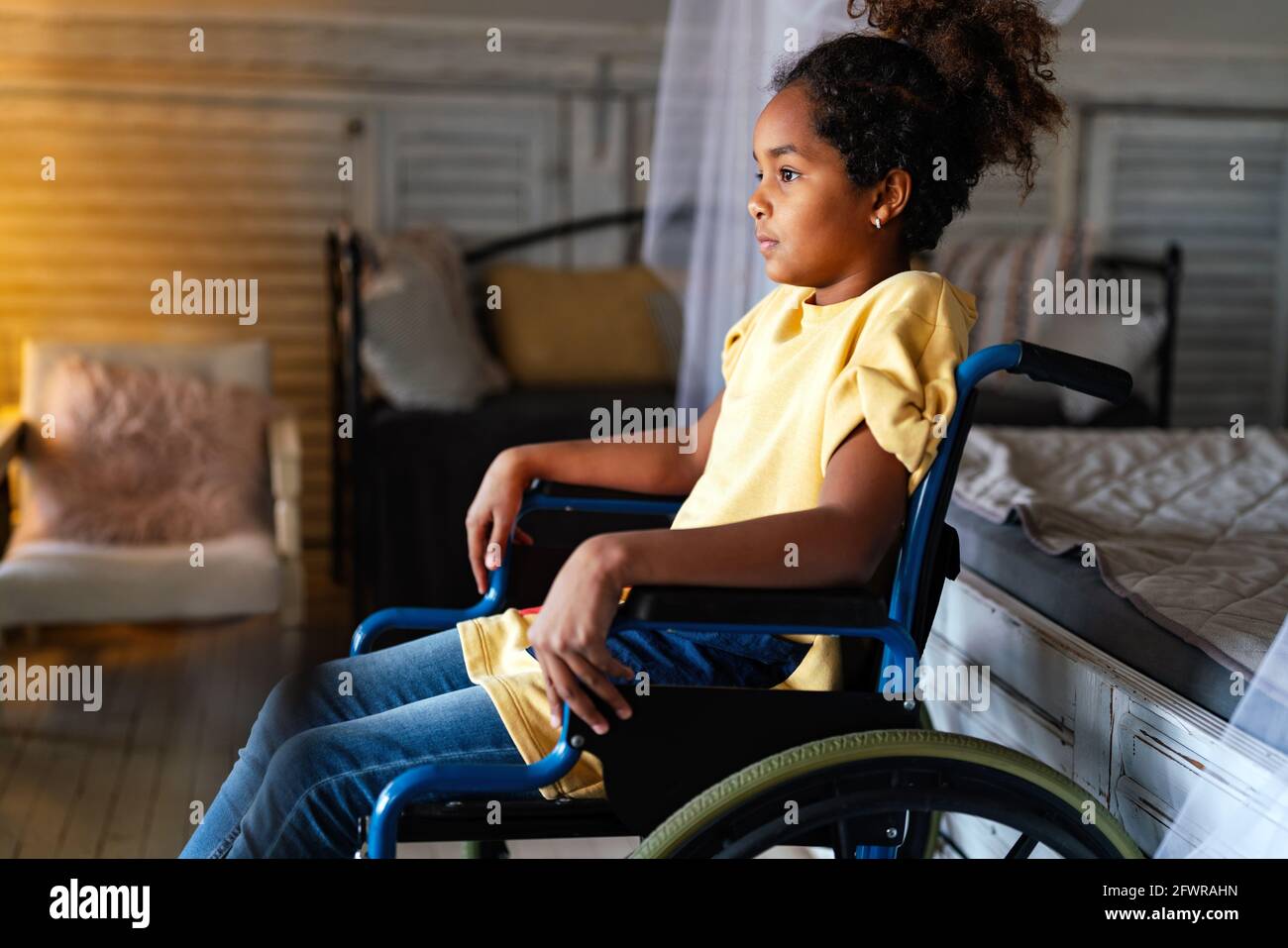child in wheelchair