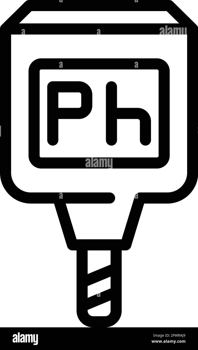 Ph equipment icon. Outline Ph equipment vector icon for web design ...