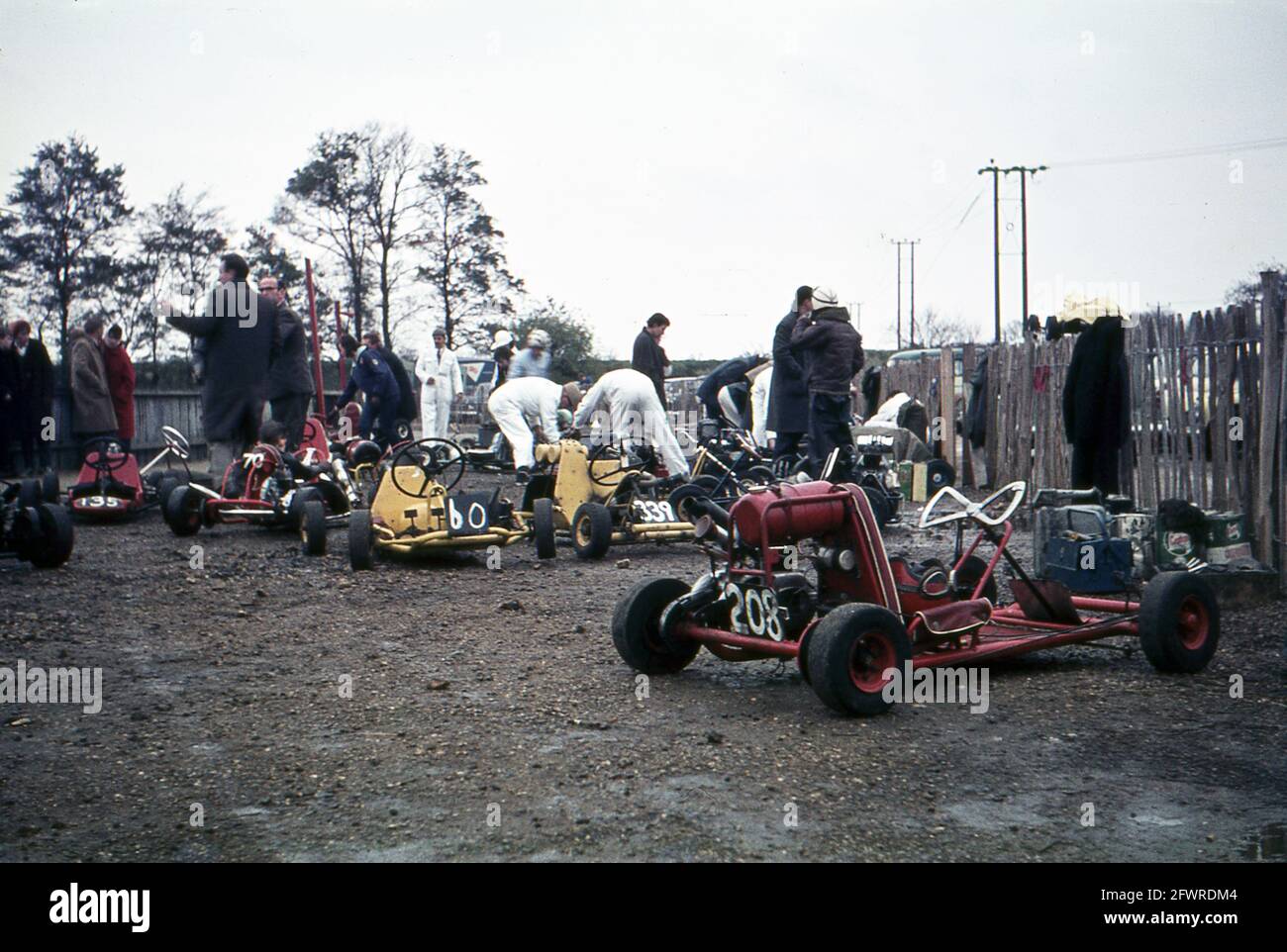 A gokart race meeting at Rye House Kart Circuit, Hoddesdon