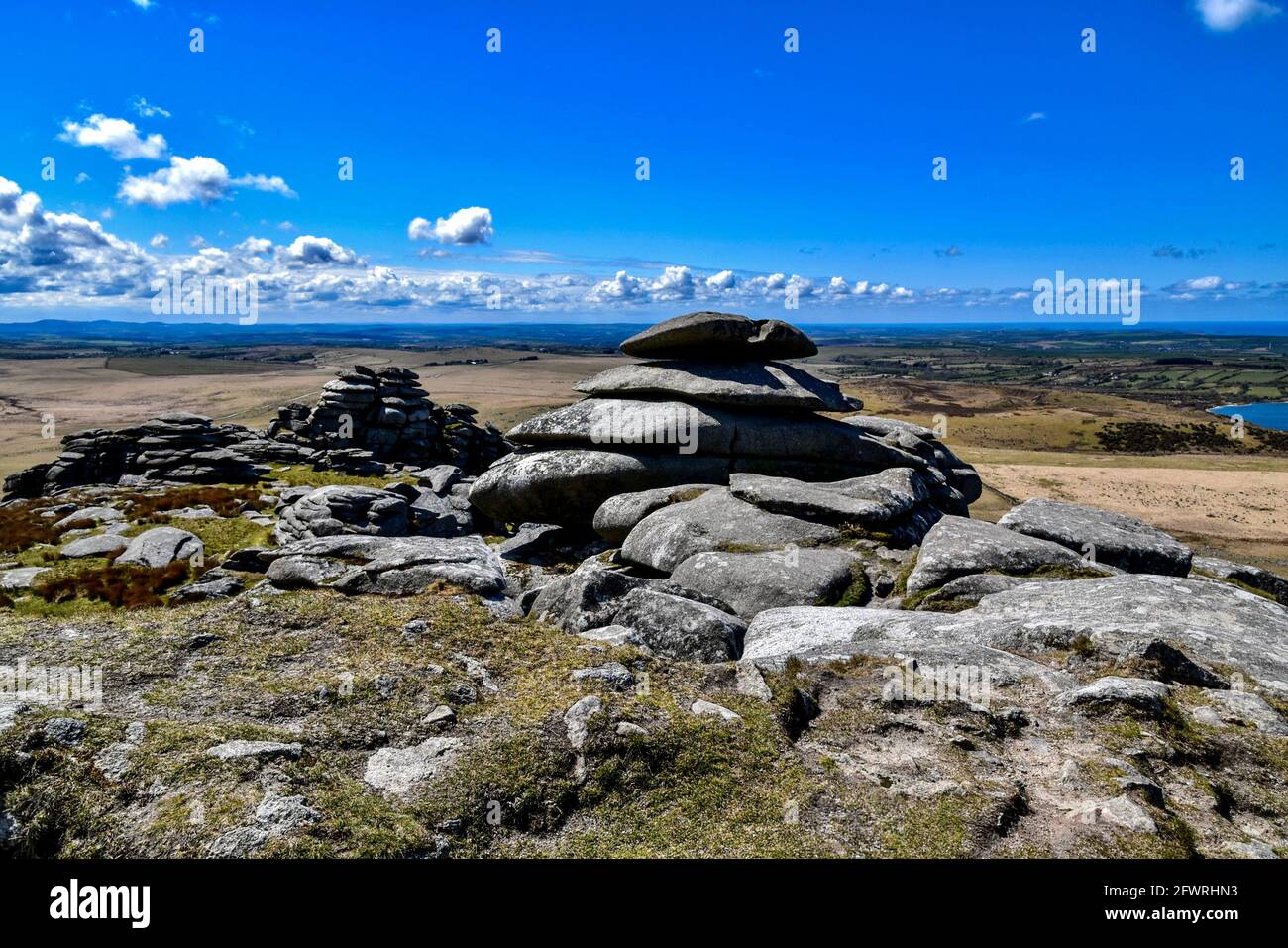 Rough Tor on Bodmin Moor Stock Photo