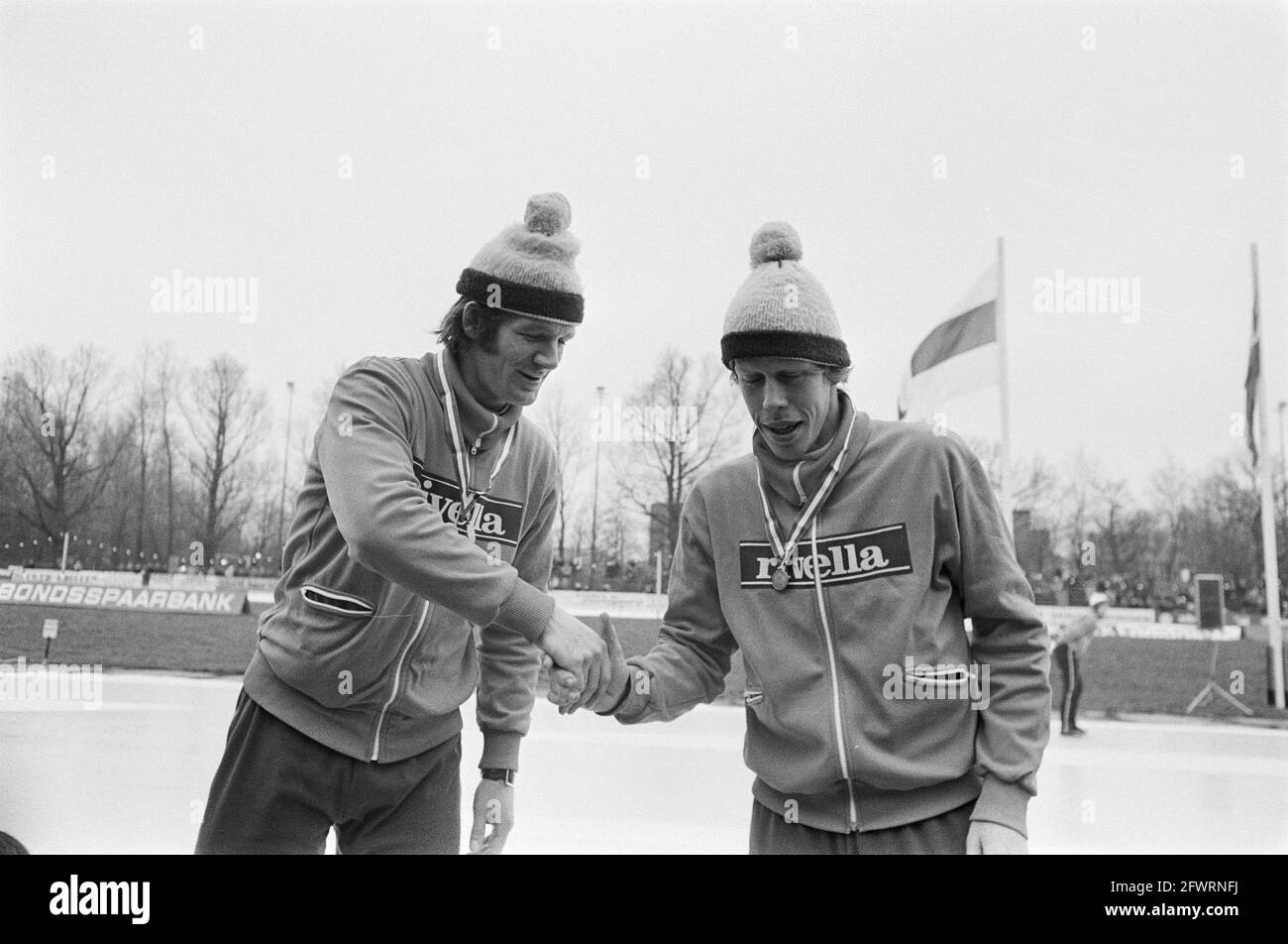 Dutch championships ice skating Black and White Stock Photos & Images