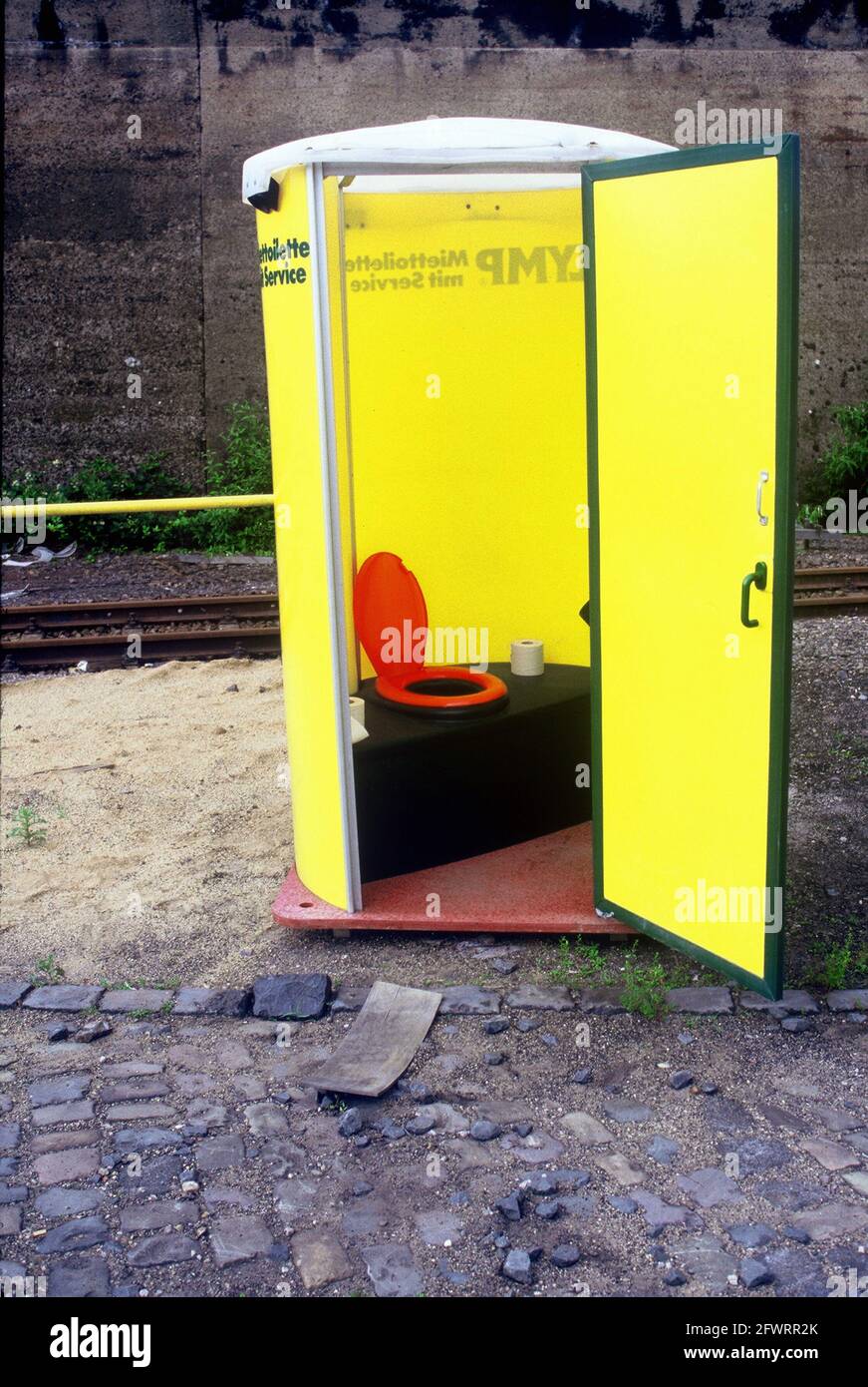 Plastic toilet cubicle hi-res stock photography and images - Alamy