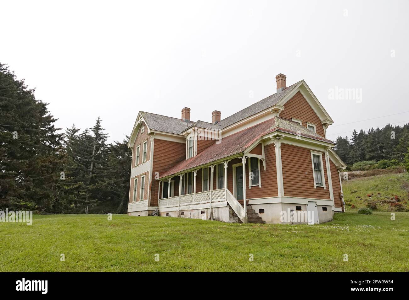 A view of the Hughes House, constructed in 1898 for a pioneer dairy
