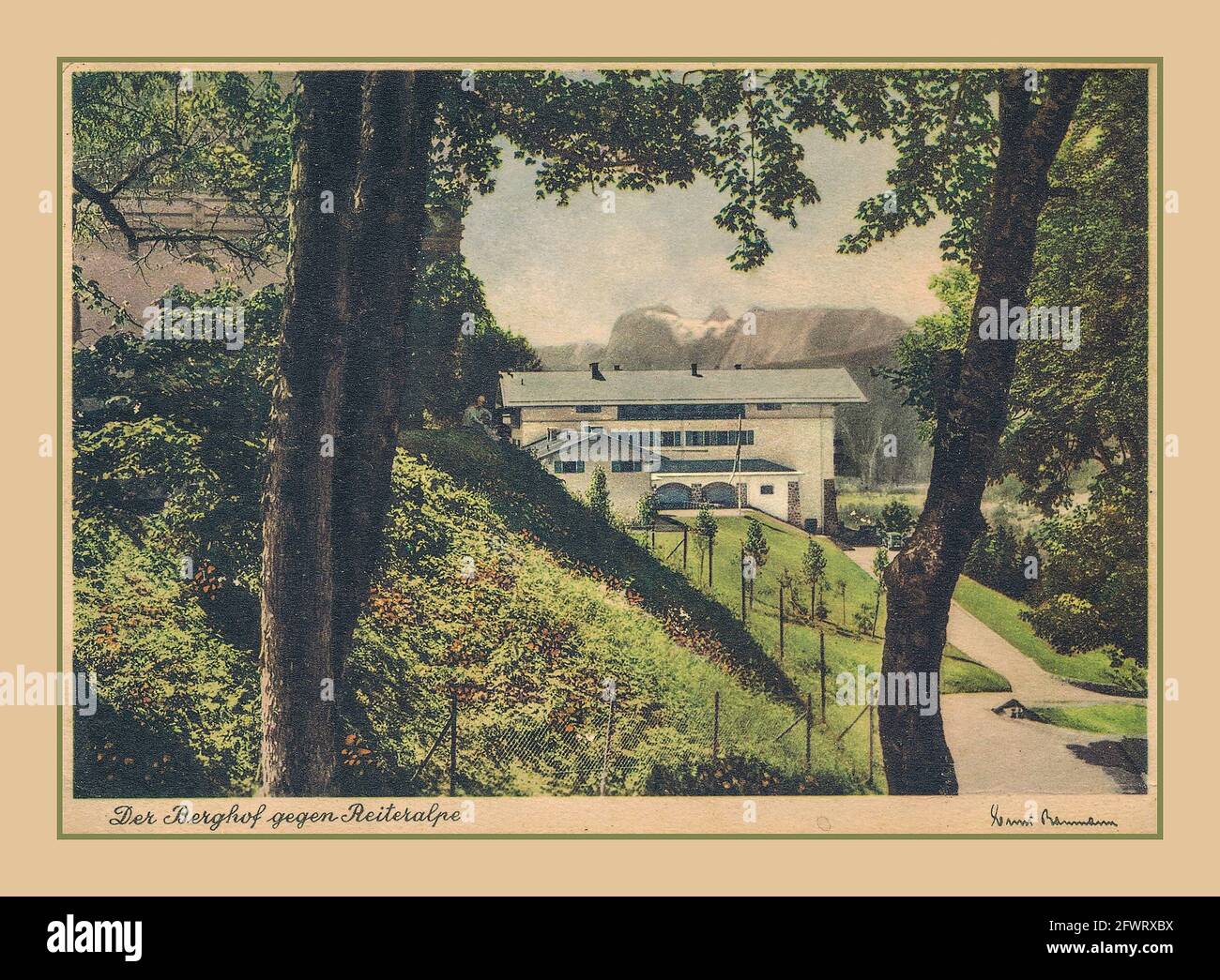 BERGHOF 1930's Adolf Hitler mountain retreat The Berghof 'Der Berghof