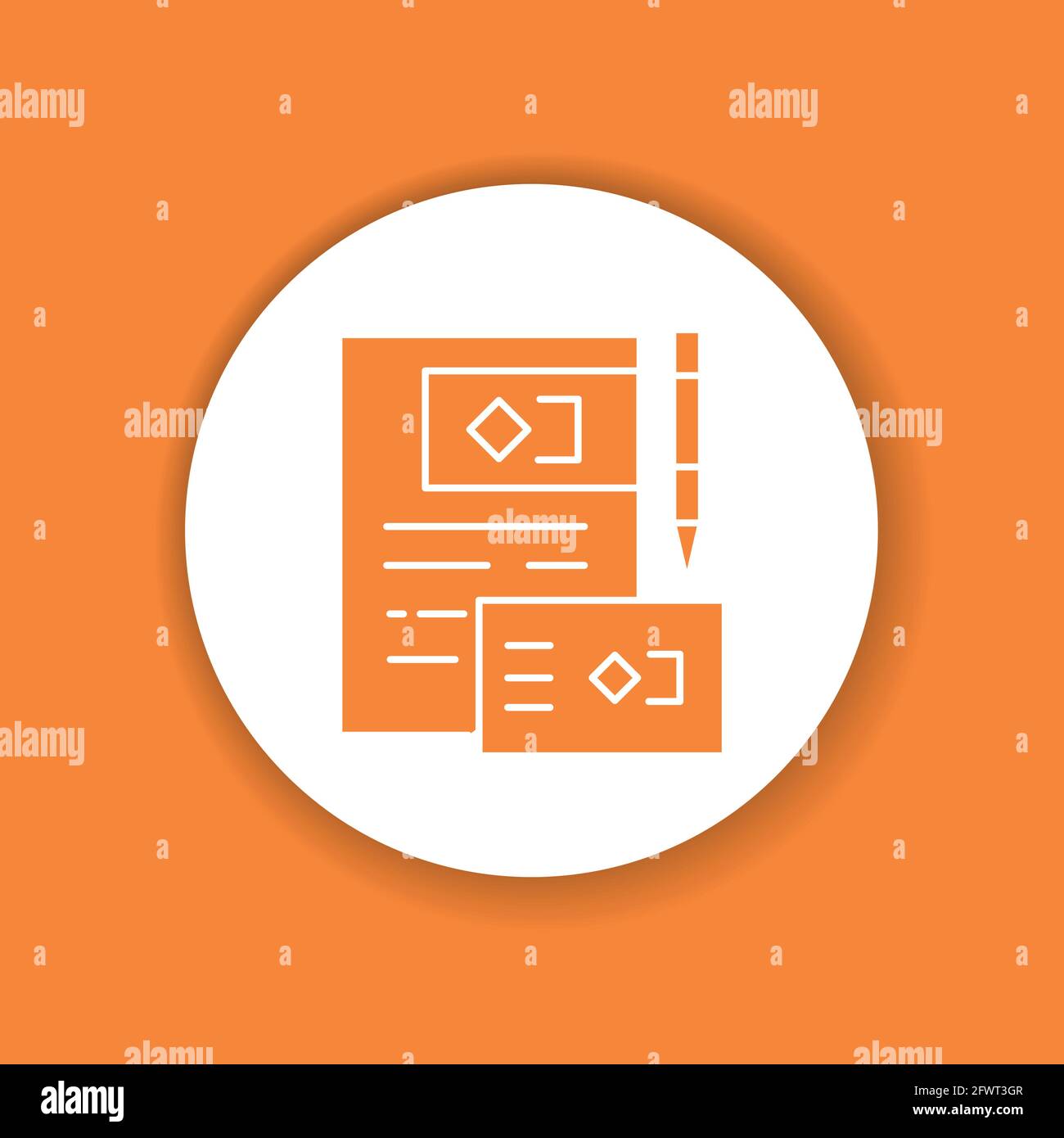 Brand identity color line icon. Corporate identity. Visible elements brand.  Pictogram for web page, mobile app, promo. UI UX GUI design element Stock  Vector Image & Art - Alamy