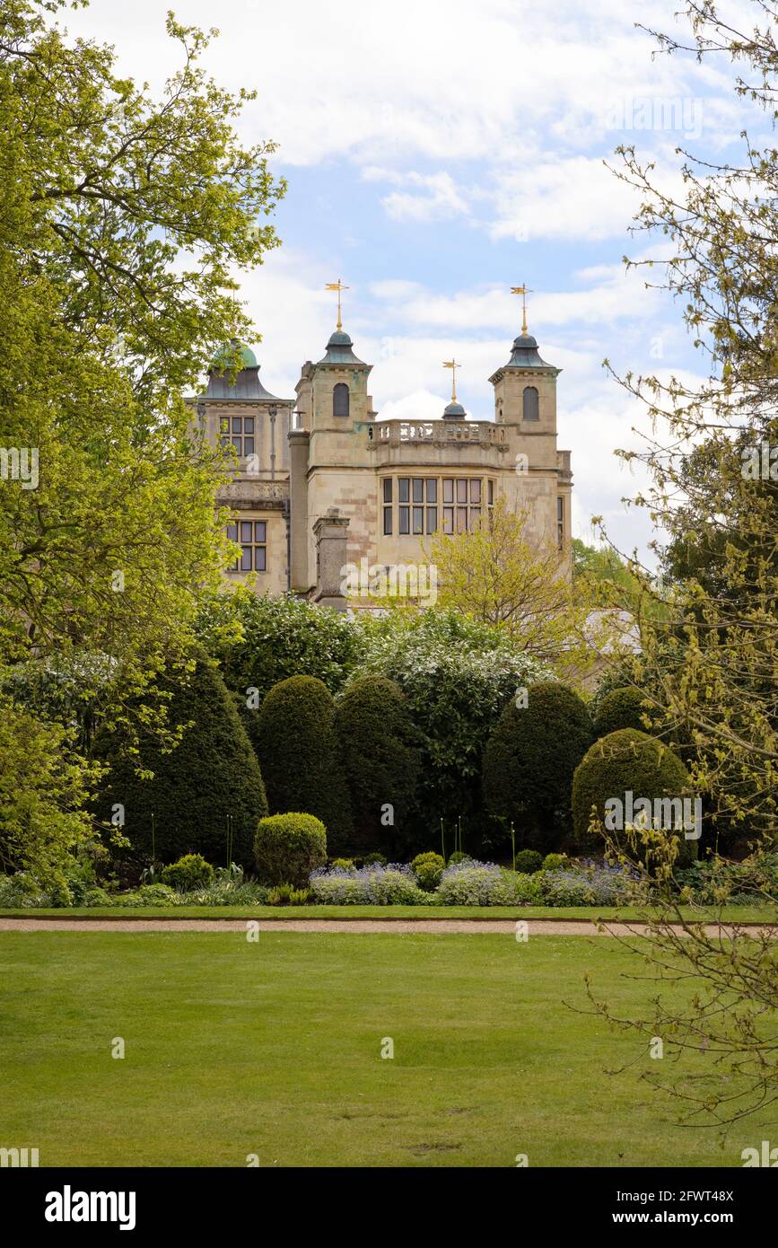 Audley End house and gardens, a 17th century jacobean manor now owned by English Heritage, Audley End, Cambridgeshire UK Stock Photo