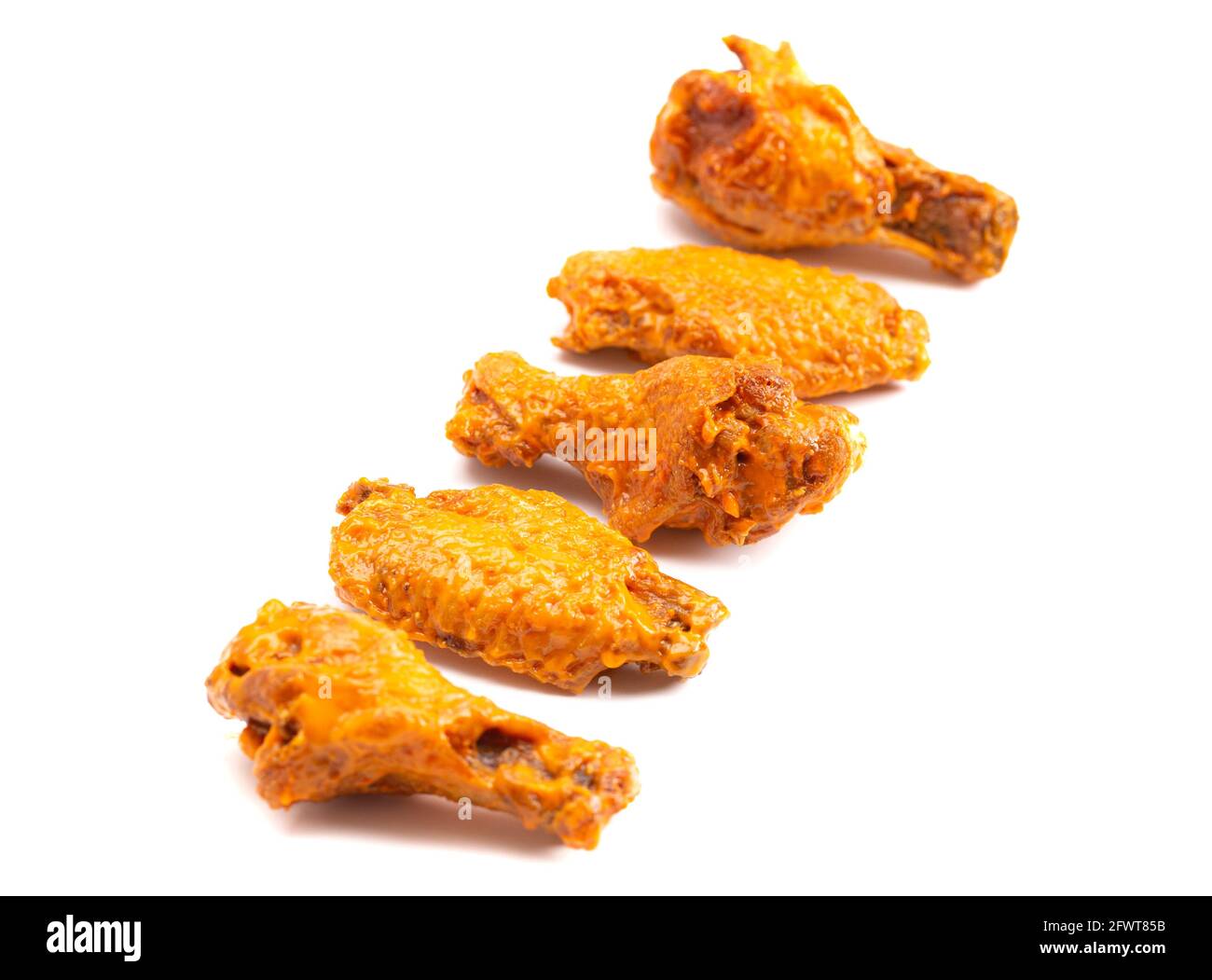 Spicy Buffalo Traditional Chicken Wings with Bone In Stock Photo Alamy