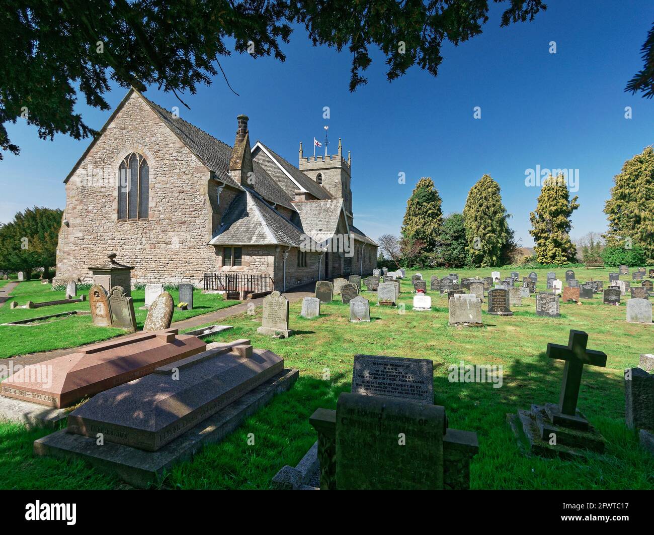 Burghill church dates from the 12th century though evidence exists of ...