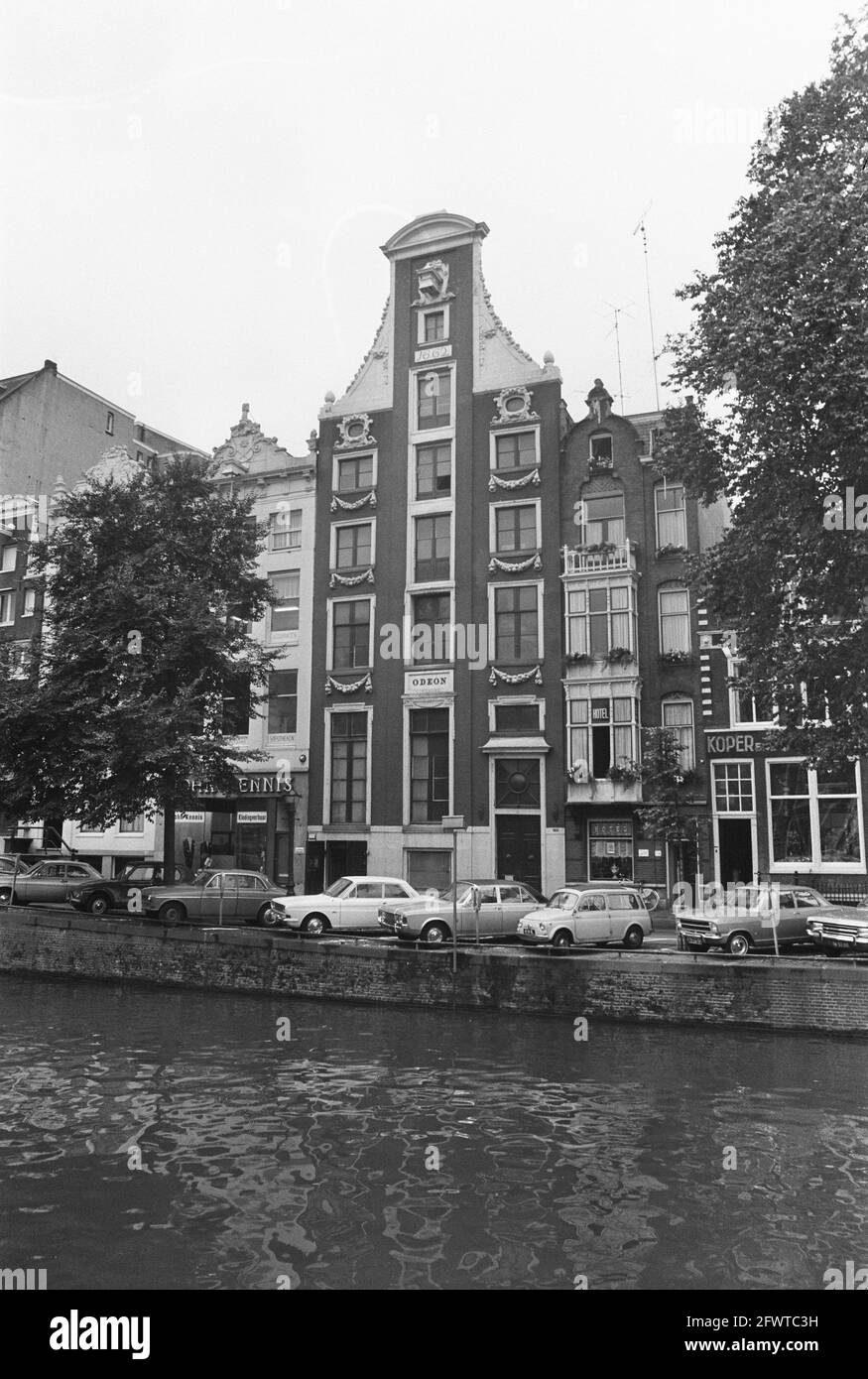 Odeon building, exterior, Singel 460, commissioned by Volkskrant, 27 July 1972, buildings, The Netherlands, 20th century press agency photo, news to remember, documentary, historic photography 1945-1990, visual stories, human history of the Twentieth Century, capturing moments in time Stock Photo