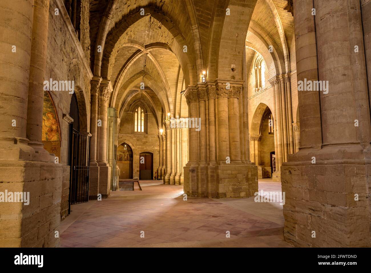 La Seu Vella de Lleida Church (Lleida, Catalonia, Spain) ESP: Iglesia de la Seu Vella de Lleida (Lérida, Cataluña, España) Stock Photo