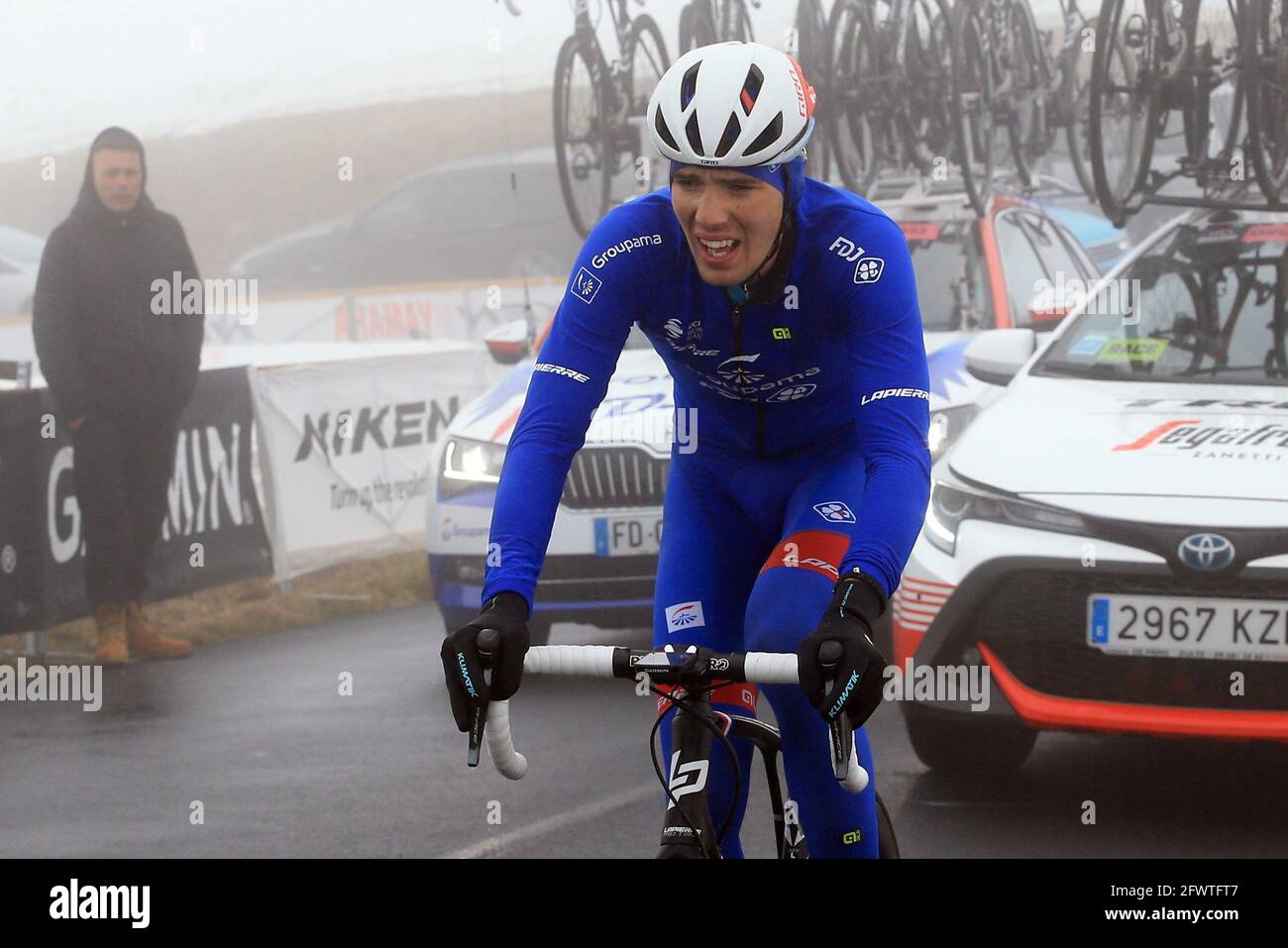Giau Pass, Italy. 24th May, 2021. Giro d'Italia, Tour of Italy, route stage 16, Sacile to Cortina d'Ampezzo ; 127 VALTER Attila HUN Credit: Action Plus Sports/Alamy Live News Stock Photo