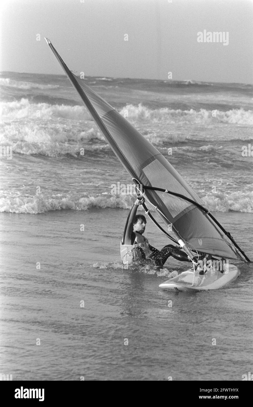 History of windsurfing Black and White Stock Photos & Images Alamy
