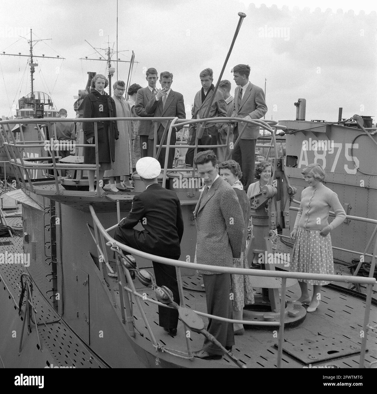 Submarine Service 50 years, May 29, 1957, UNDERSTANDING SERVICES, The Netherlands, 20th century press agency photo, news to remember, documentary, historic photography 1945-1990, visual stories, human history of the Twentieth Century, capturing moments in time Stock Photo