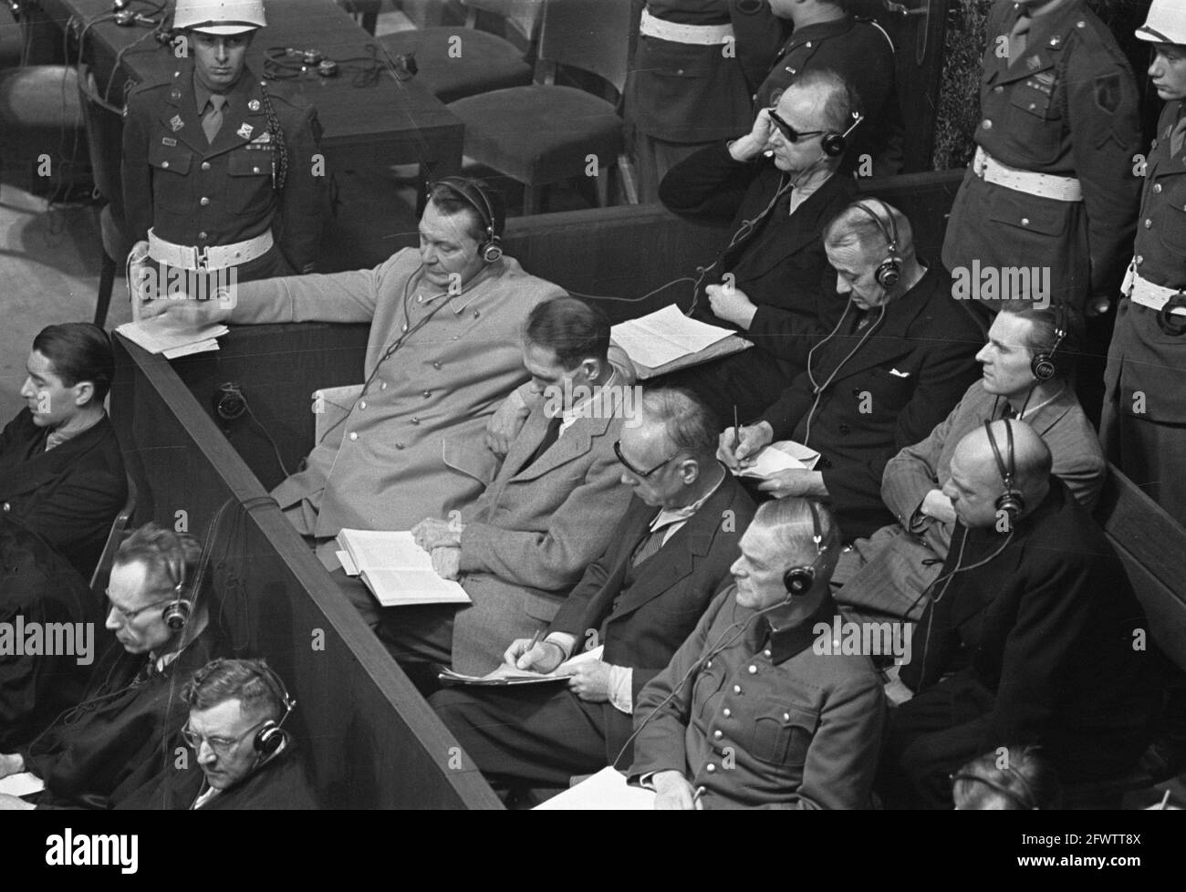 Nuremberg trial, December 4, 1945, war criminals, trials, justice, second world war, The Netherlands, 20th century press agency photo, news to remember, documentary, historic photography 1945-1990, visual stories, human history of the Twentieth Century, capturing moments in time Stock Photo