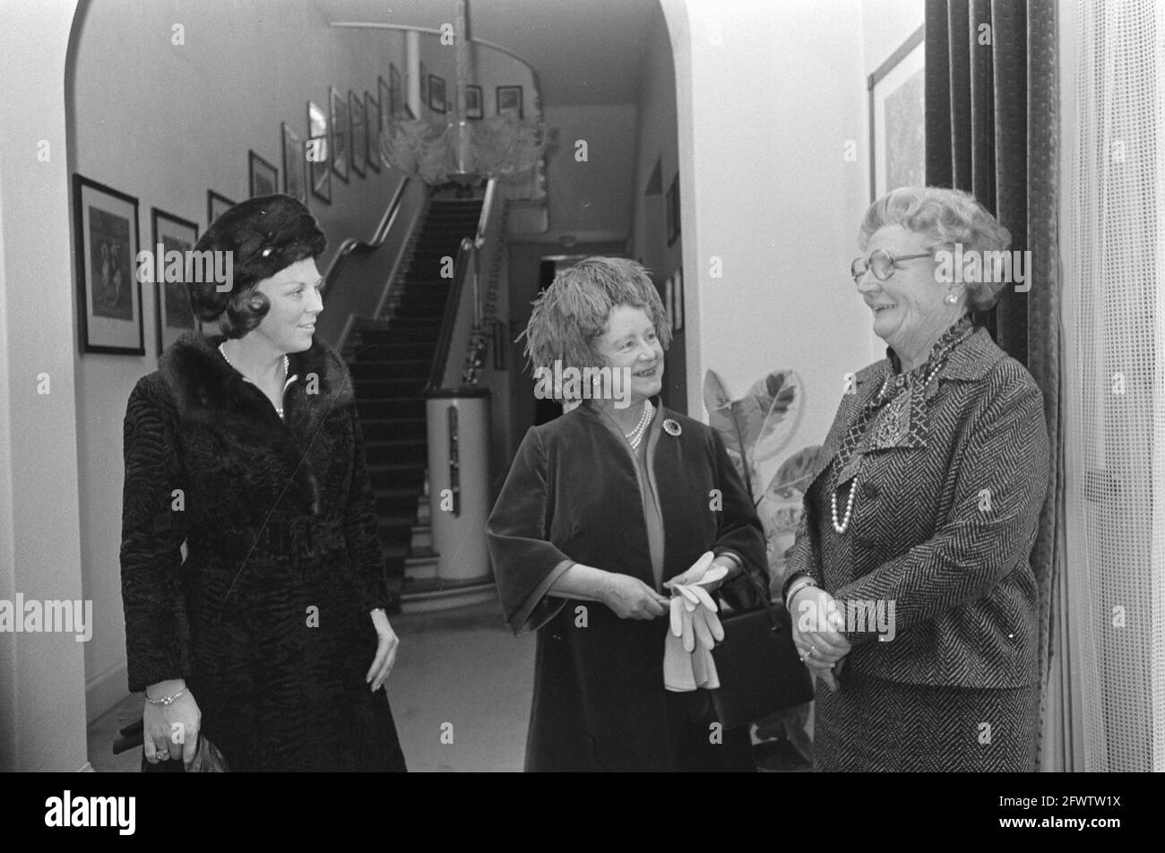 Reception of Queen Elisabeth (Queen Mother) and Princess Beatrix by