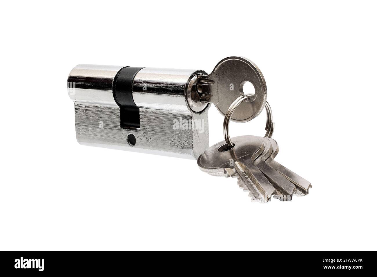 pin tumbler of cylinder lock internal mechanism and set of keys with