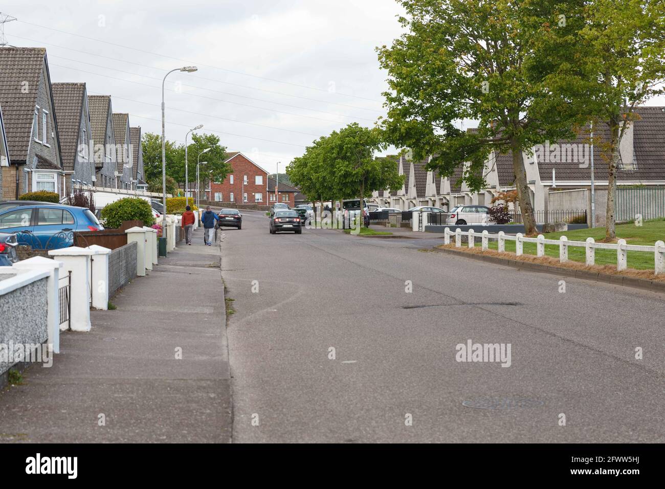 Cork, Ireland, 24th May 2021.  Traffic Calming Measures To Be Introduced in Glenheights Road, Ballyvolane, Cork, Ireland. Earlier this evening a decision was made by Cork City Council on where funds for the Cork City North East Ward would be distributed. Some of these funds are destined to upgrade facilities in areas such as park benches and bins in local parks, another portion of these funds are destined for traffic calming measures such as speed ramps to curb speeding in areas within the ward. Glenheights Road in Ballyvolane is one of these areas. Other areas include two locations in Mayfiel Stock Photo