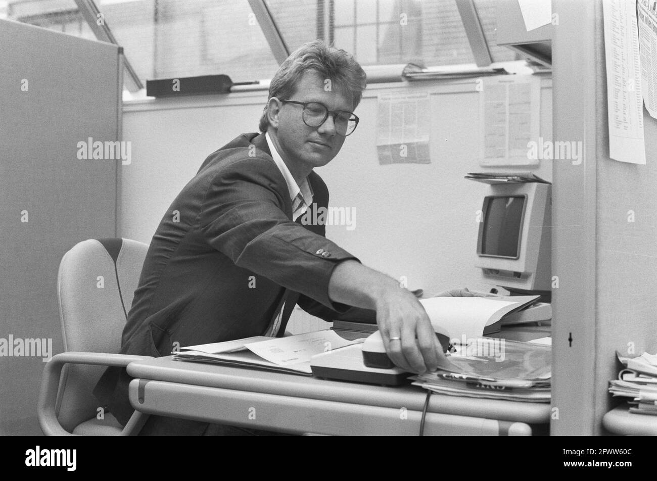 Assignment CNV Dienstenbond, September 30, 1988, The Netherlands, 20th century press agency photo, news to remember, documentary, historic photography 1945-1990, visual stories, human history of the Twentieth Century, capturing moments in time Stock Photo