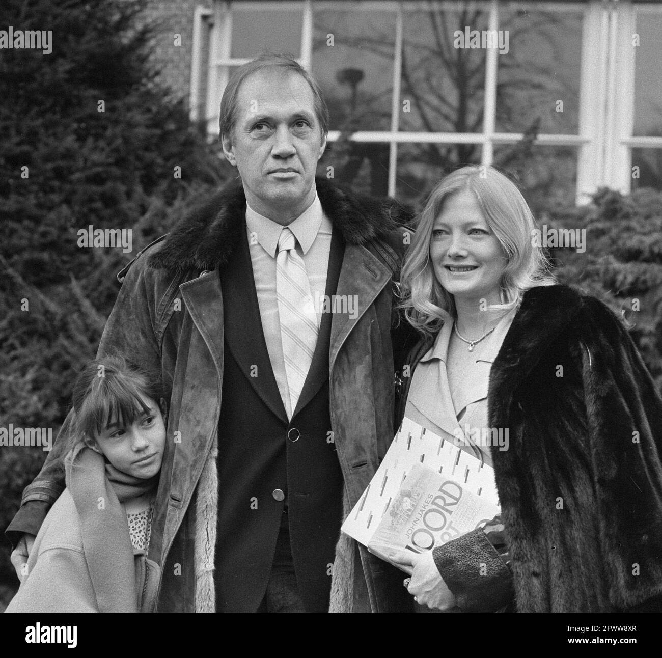 David Carradine with family in 1987 Stock Photo