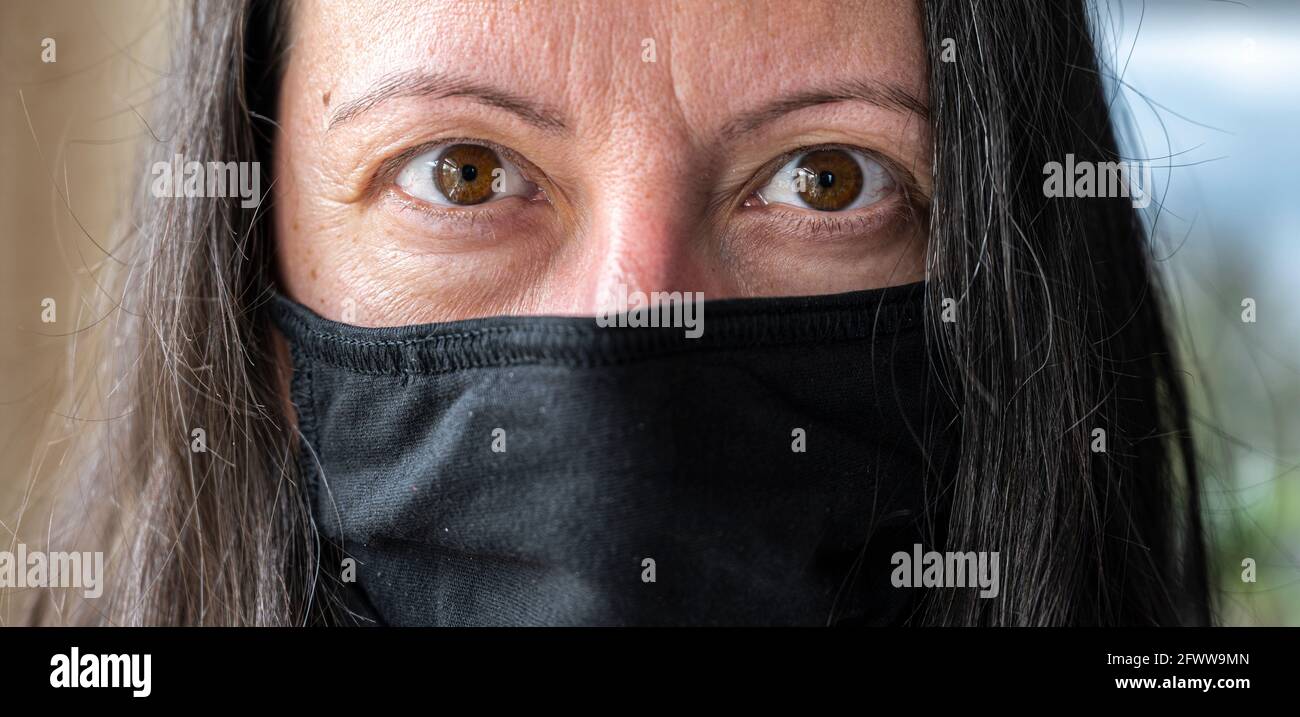 Pro Mask Sign March Mask on to march on with determination and respect for the others Stock ...