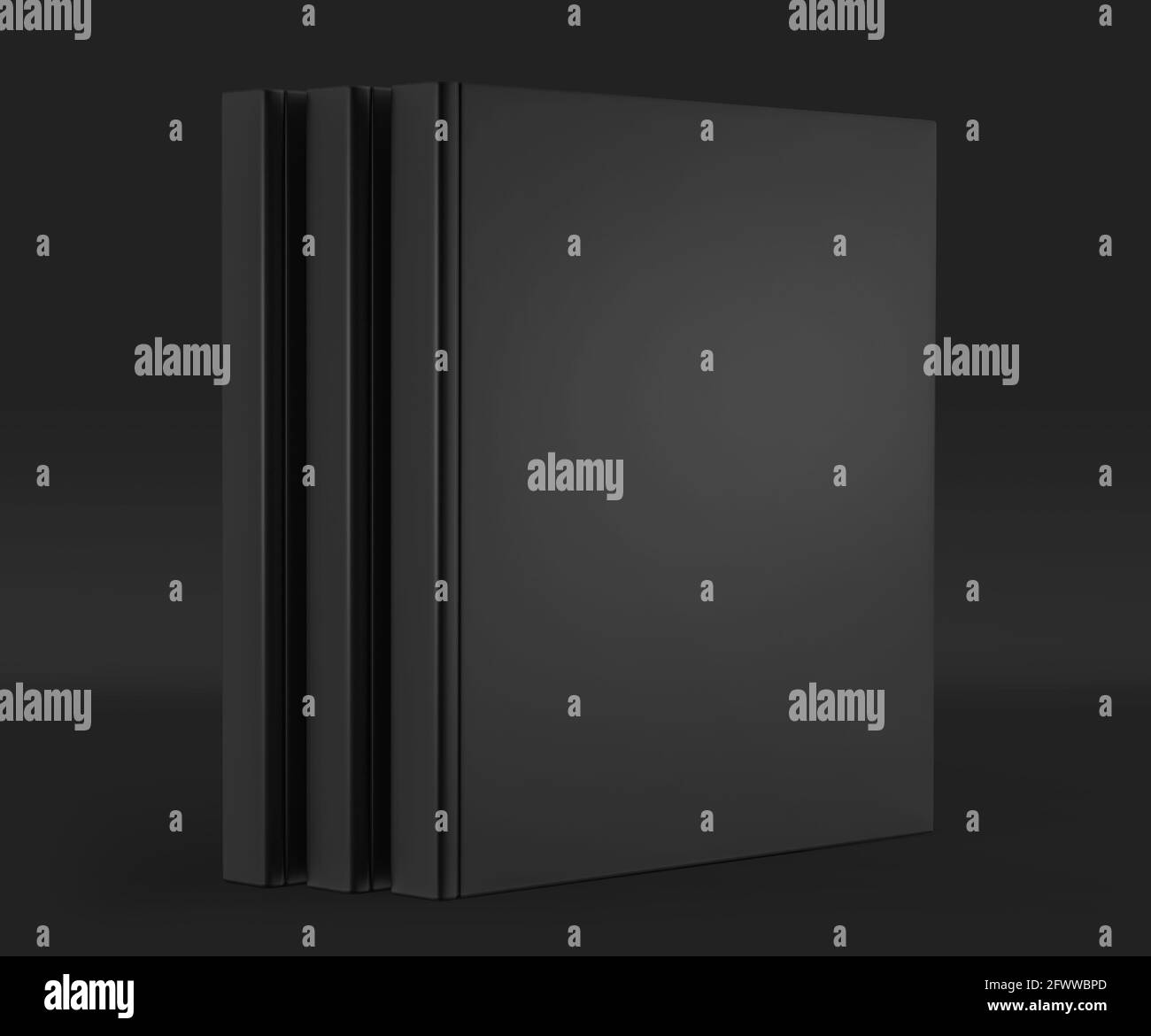 Black Square Hard Cover Book Mockup Magazine Book Booklet Brochure