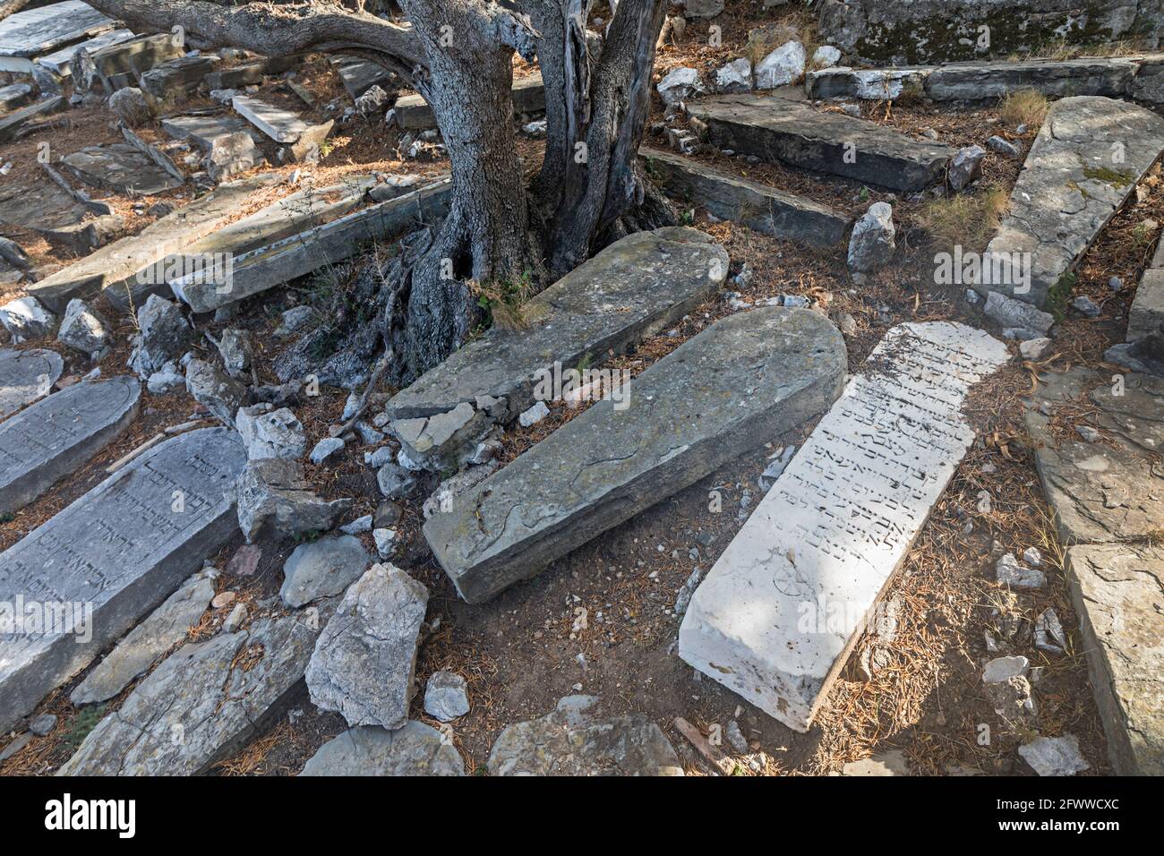 Jew's Gate Cemetery, Gibraltar Stock Photo