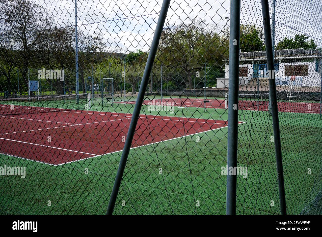Tennis courts, Santenay, Burgundy, Bourgogne-Franche-Comté Region, France  Stock Photo - Alamy