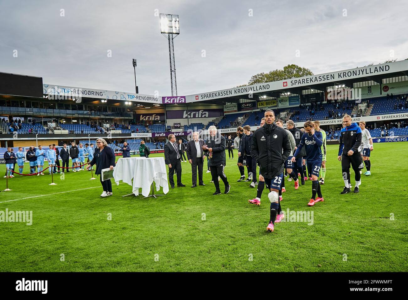 Randers, Denmark. 24th May, 2021. The of FC Copenhagen receive bronze medals the Superliga match between Randers FC and FC Copenhagen at Cepheus Park in (Photo Credit: Gonzales