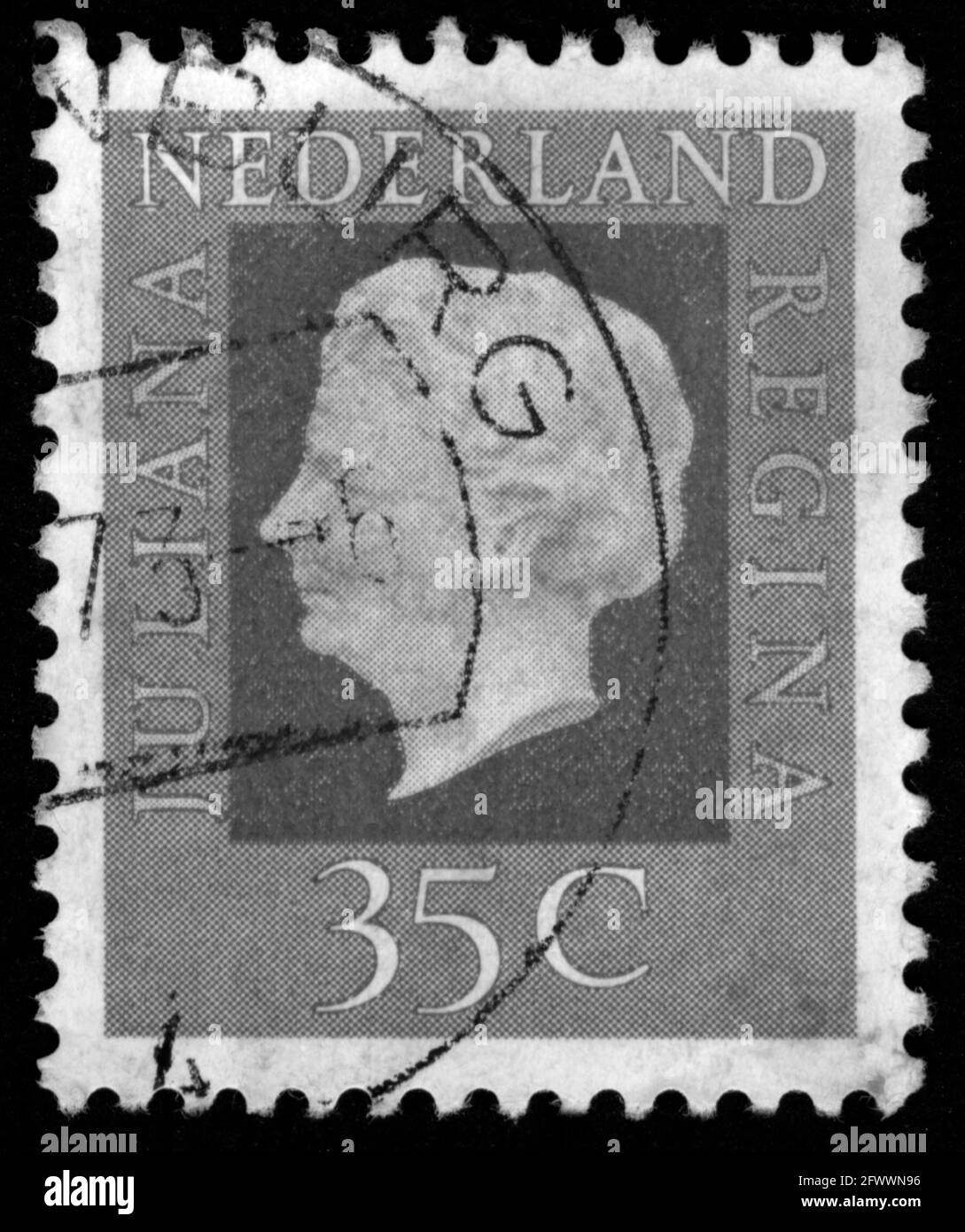 Stamp print in Netherlands Stock Photo Alamy