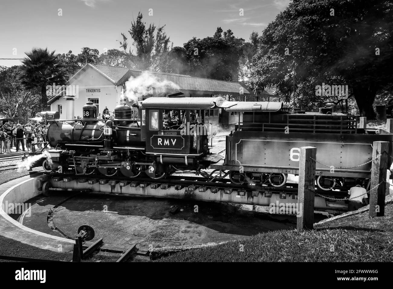 Tools used to fix old steam train hanging on nails Gramado Brasil Maria  Fumaça Stock Photo - Alamy