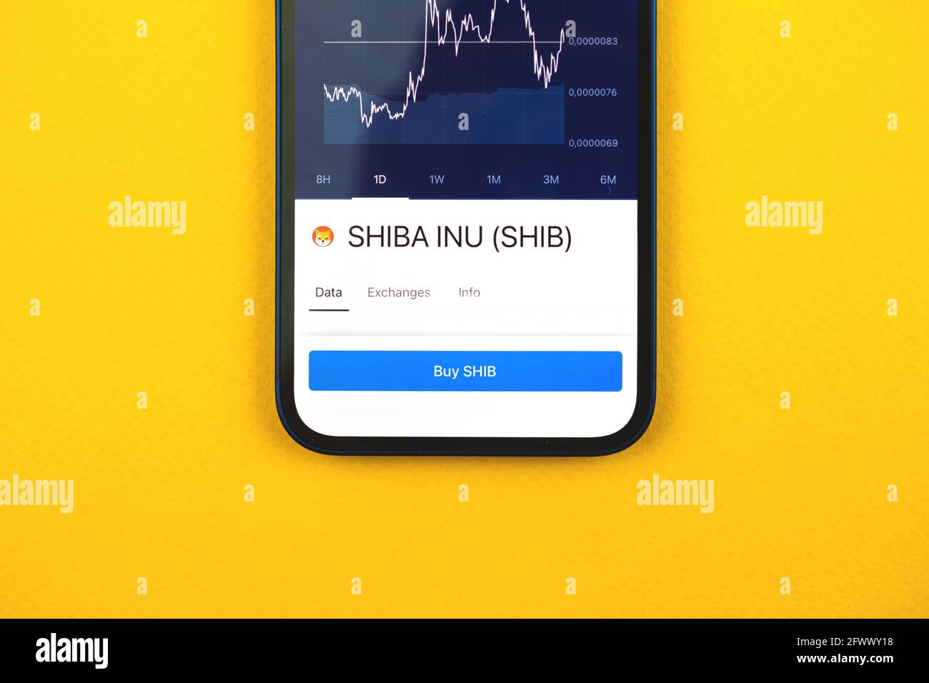 Buy SHIBA INU SHIB cryptocurrency, mobile phone app with button, concept of  online trade, investment and exchange with smartphone, business office des  Stock Photo - Alamy