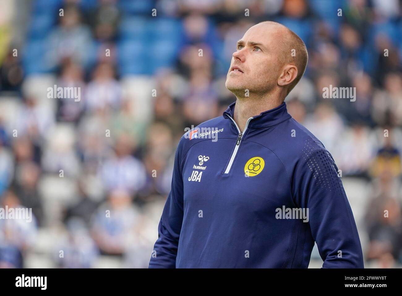 Odense, Denmark. 24th May, 2021. Head coach Jens Berthel Askou of AC Horsens seen during the 3F Superliga match Odense Boldklub AC at Nature Energy Park in Odense. (Photo