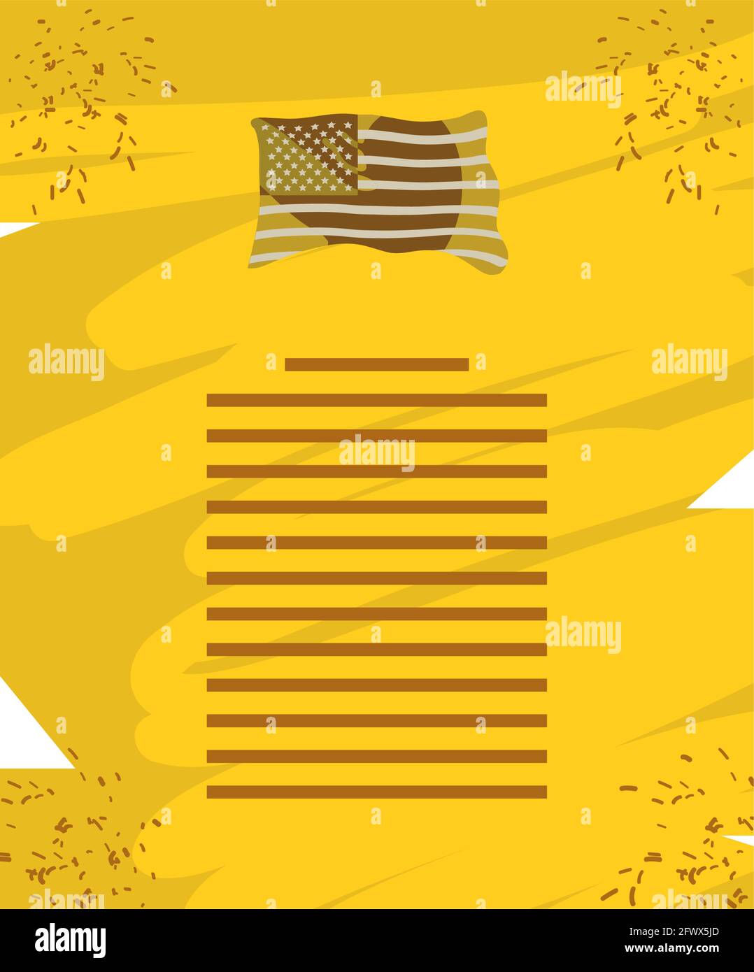 Vector Decolation Declaration of independence 1776 Stock Vector Images - Alamy