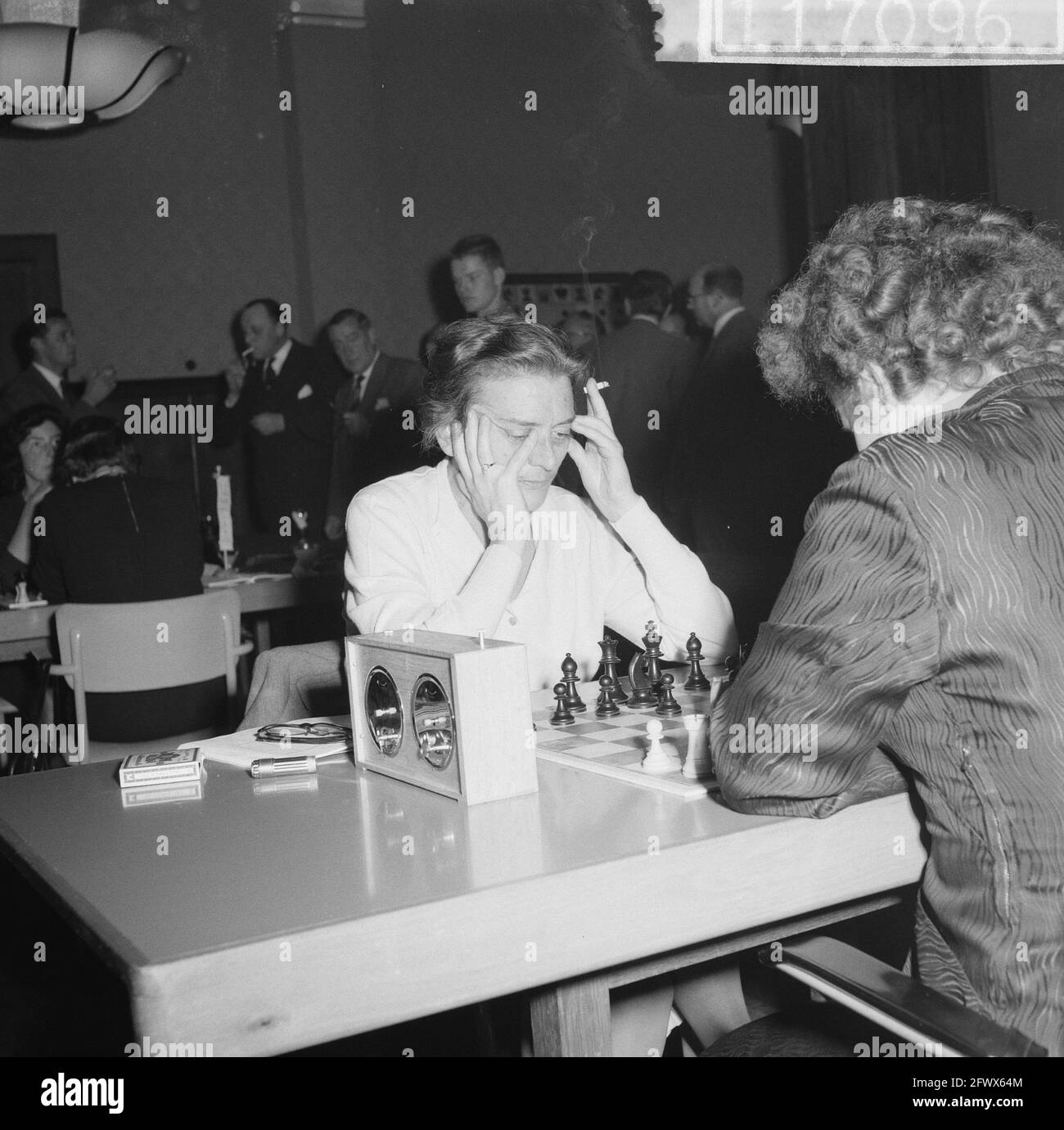 Opening Danlonlustrum chess tournament, A. Benini, champion of Italy, October 26 1960, Openings, champions, The Netherlands, 20th century press agency photo, news to remember, documentary, historic photography 1945-1990, visual stories, human history of the Twentieth Century, capturing moments in time Stock Photo