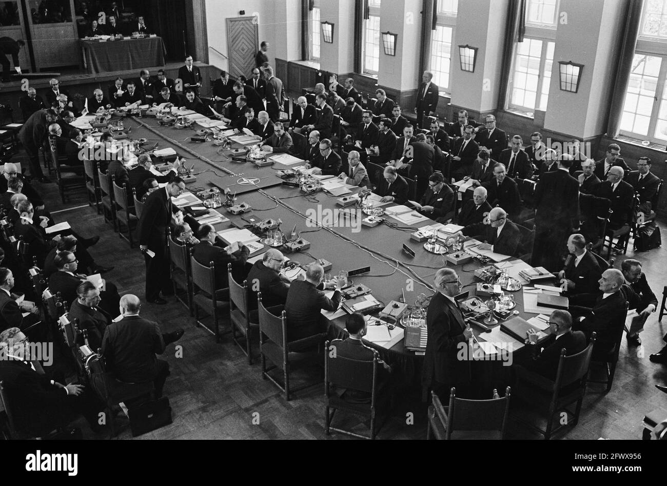 Opening NATO Conference at The Hague, reviews, 12 May 1964, Overviews, Openings, The Netherlands, 20th century press agency photo, news to remember, documentary, historic photography 1945-1990, visual stories, human history of the Twentieth Century, capturing moments in time Stock Photo