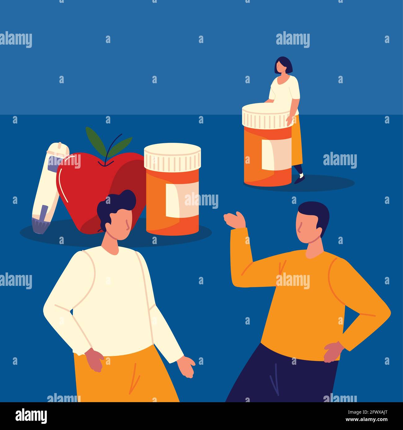 Diabetic needle Stock Vector Images - Alamy