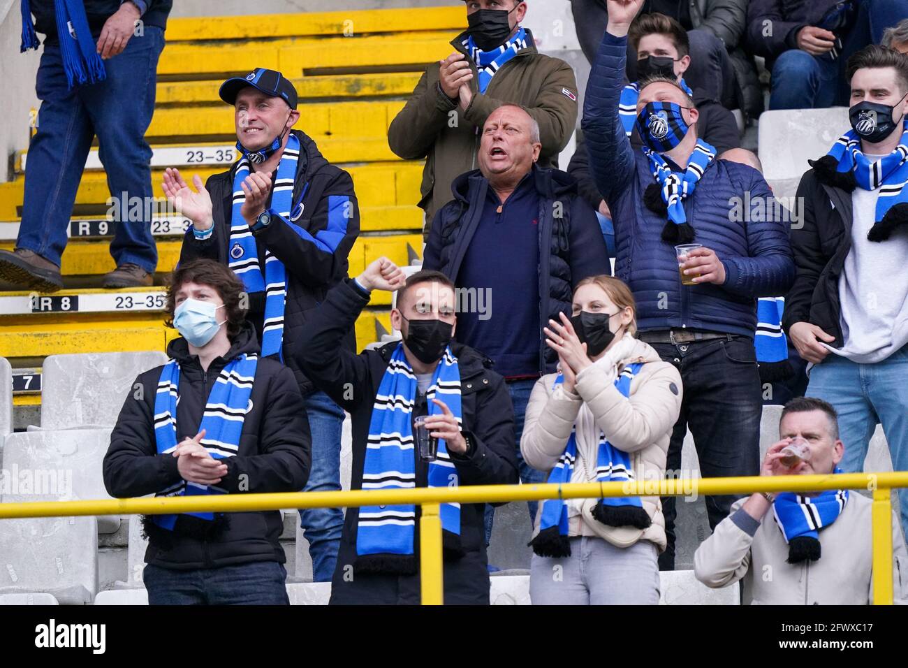 Club Brugge Fans During Europa League Editorial Stock Photo