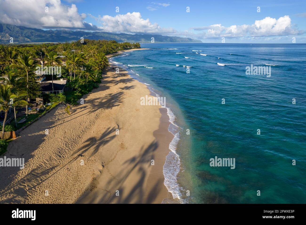 Laniakea Beach, North Shore, Oahu, Hawaii Stock Photo