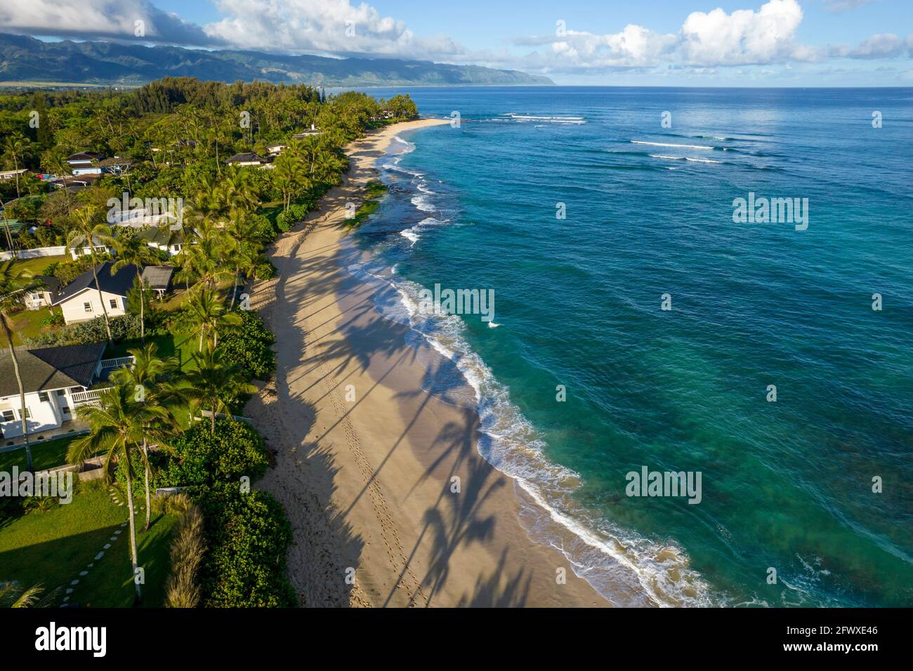 Laniakea Beach, North Shore, Oahu, Hawaii Stock Photo
