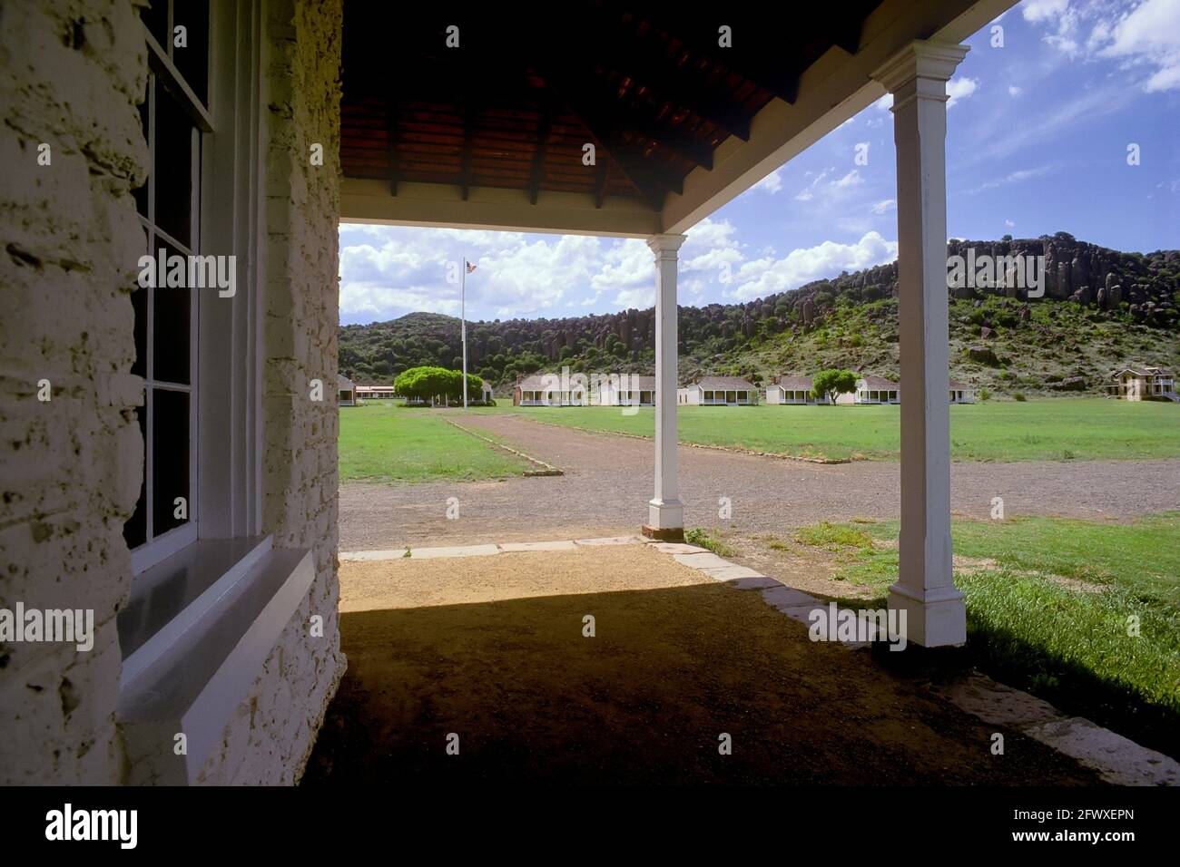 Parade Ground at Fort Davis; Texas Stock Photo Alamy