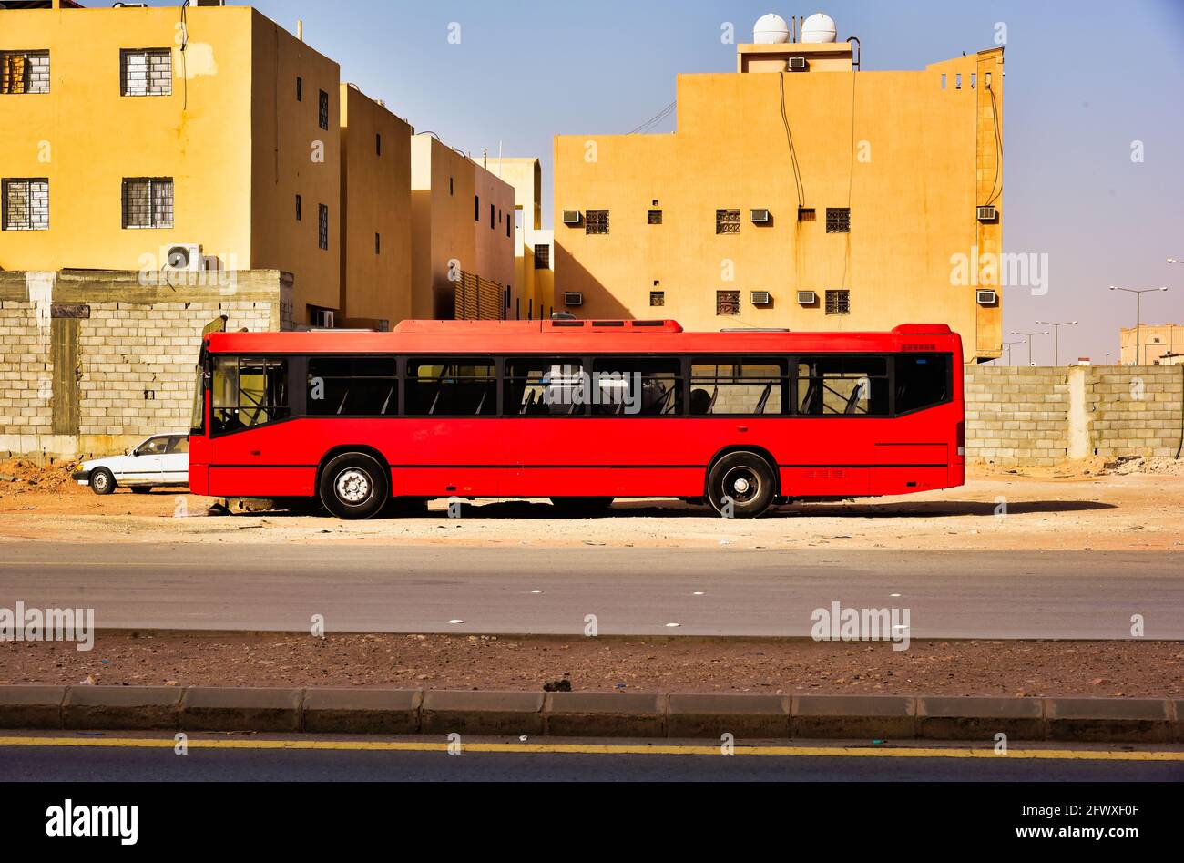 Red bus Stock Photo