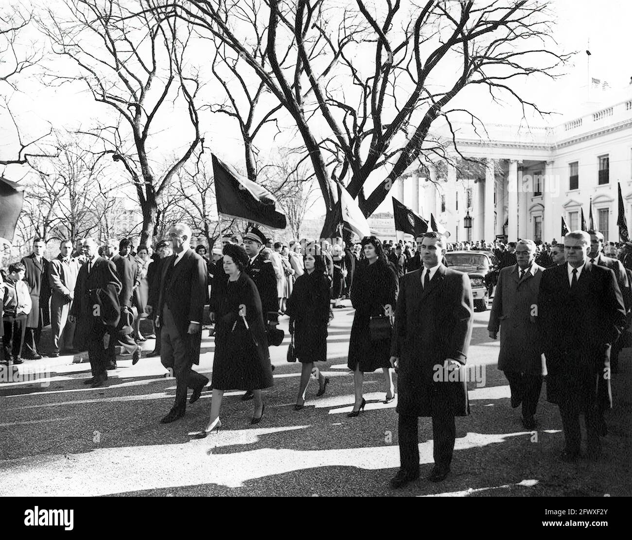 25 November 1963 President Lyndon B. Johnson and First Lady Lady Bird ...