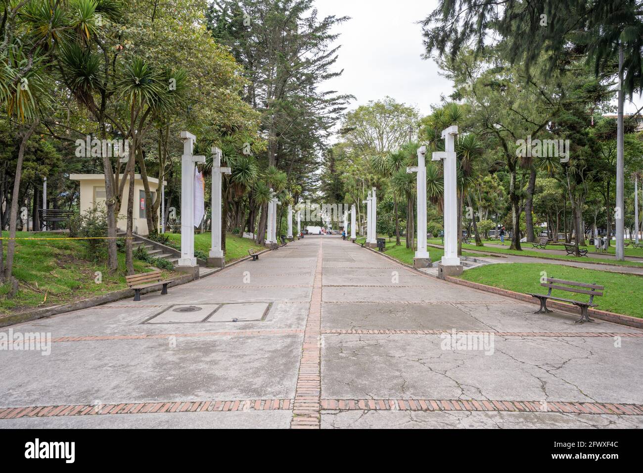 The Enrique Olaya Herrera national park, Bogota, Colombia Stock Photo