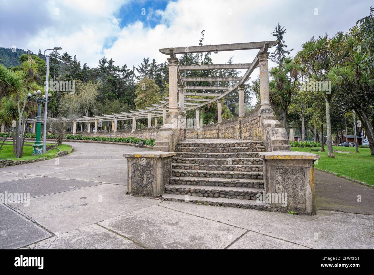 The Enrique Olaya Herrera national park, Bogota, Colombia Stock Photo