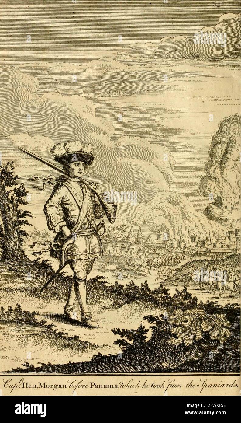 Henry Morgan before Panama, 1671 Stock Photo