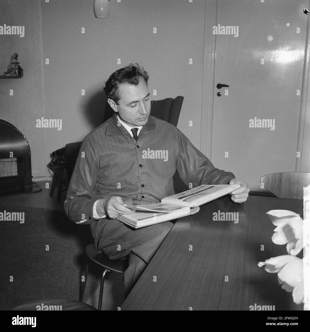 Former athlete Frits de Ruyter (de Ruijter) sports commentator of